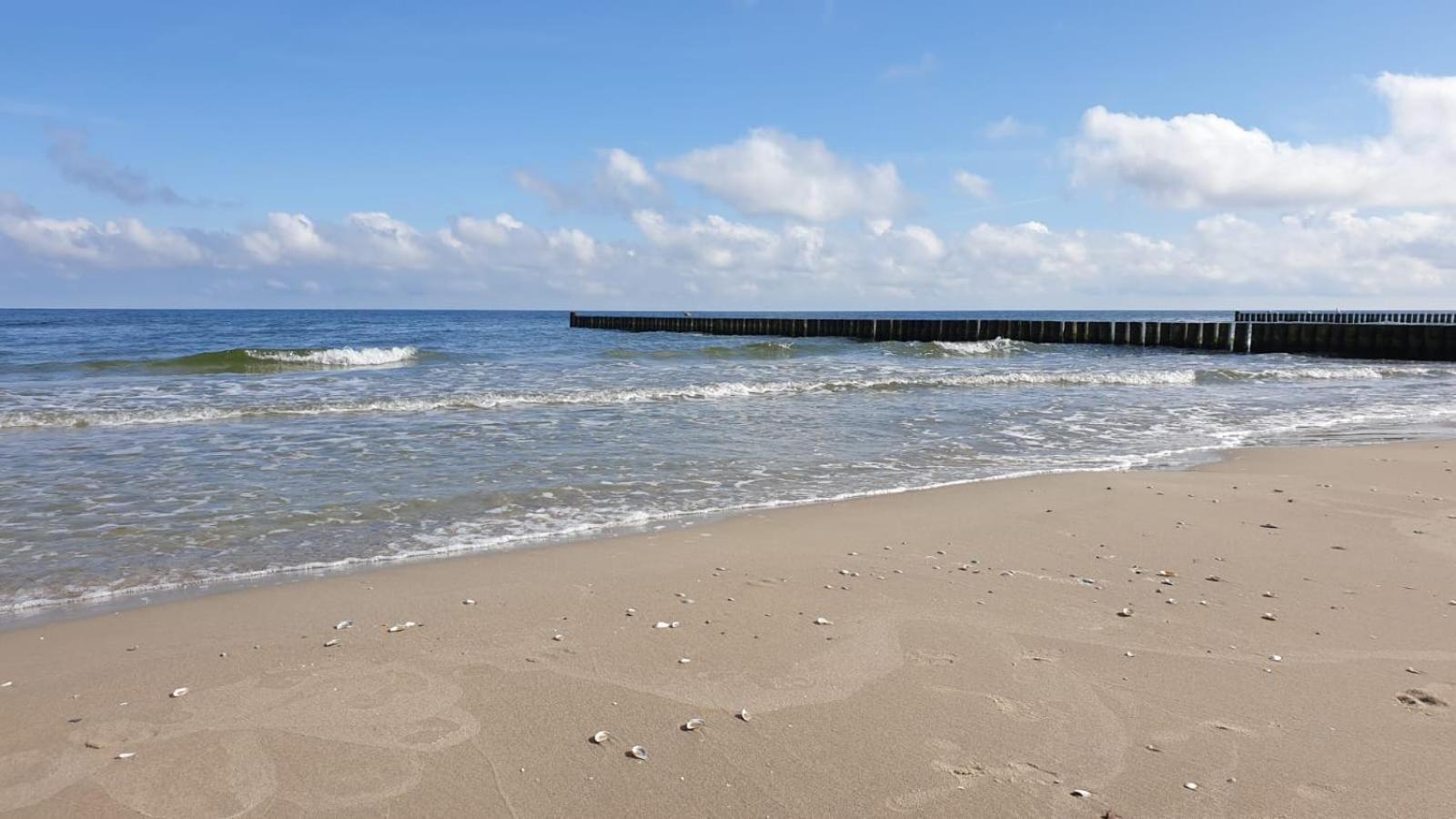 "Ab Zum Strand" Ferienwohnung Mit Balkon Цемпин Экстерьер фото